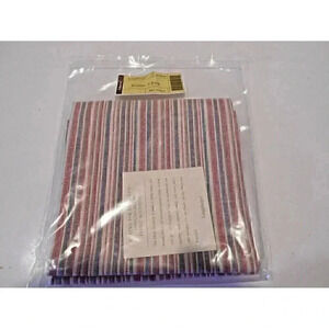 Lot of 4 New in Bag Market Stripe Longaberger Fabric Napkins